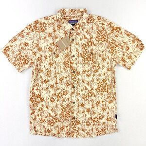Patagonia Hawaiin Backstep Shirt Size XL Mens Wildflower Hemp 53139, NEW